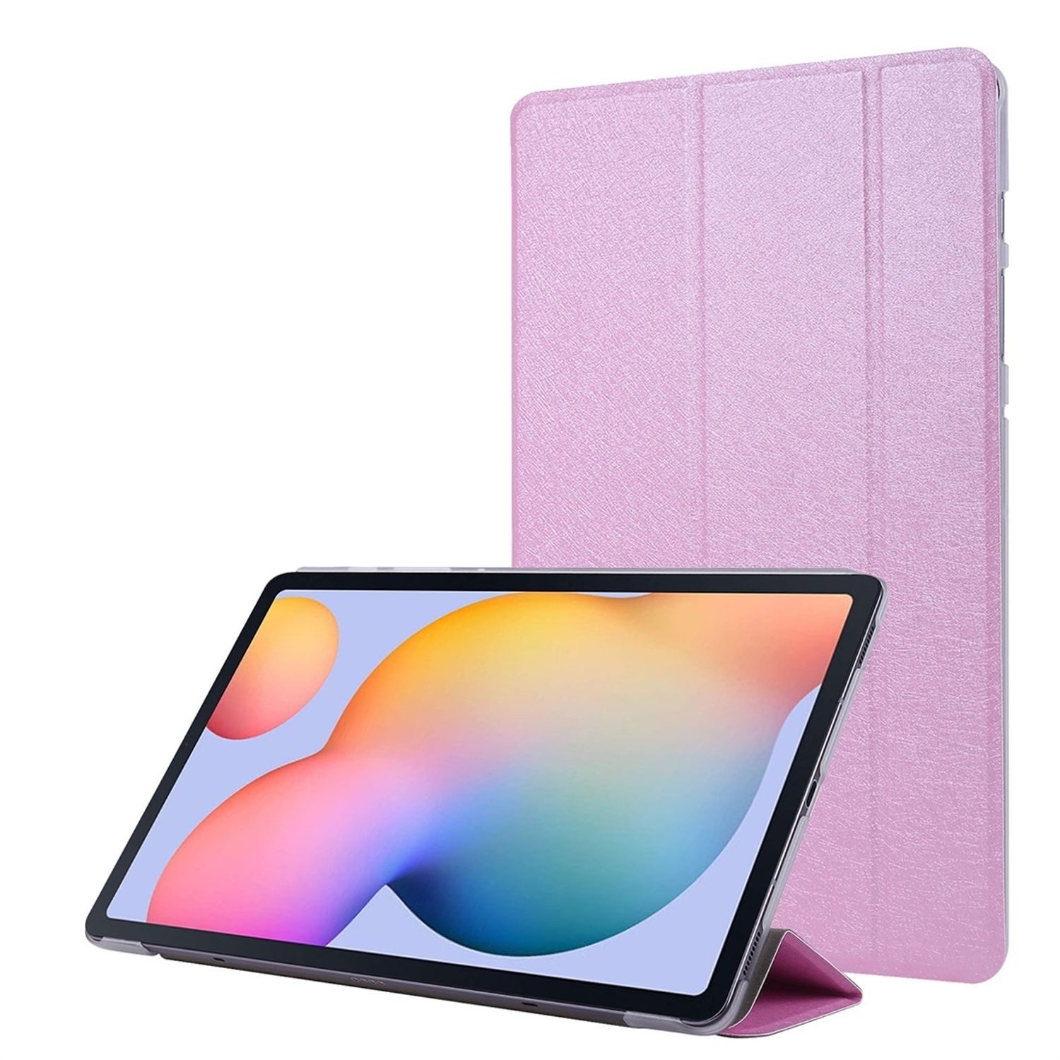 König Design Tablet-Hülle Samsung Galaxy Tab S7, Schutzhülle für Samsung Galaxy Tab S7 Tablethülle Schutztasche Cover Standfunktion Rosa