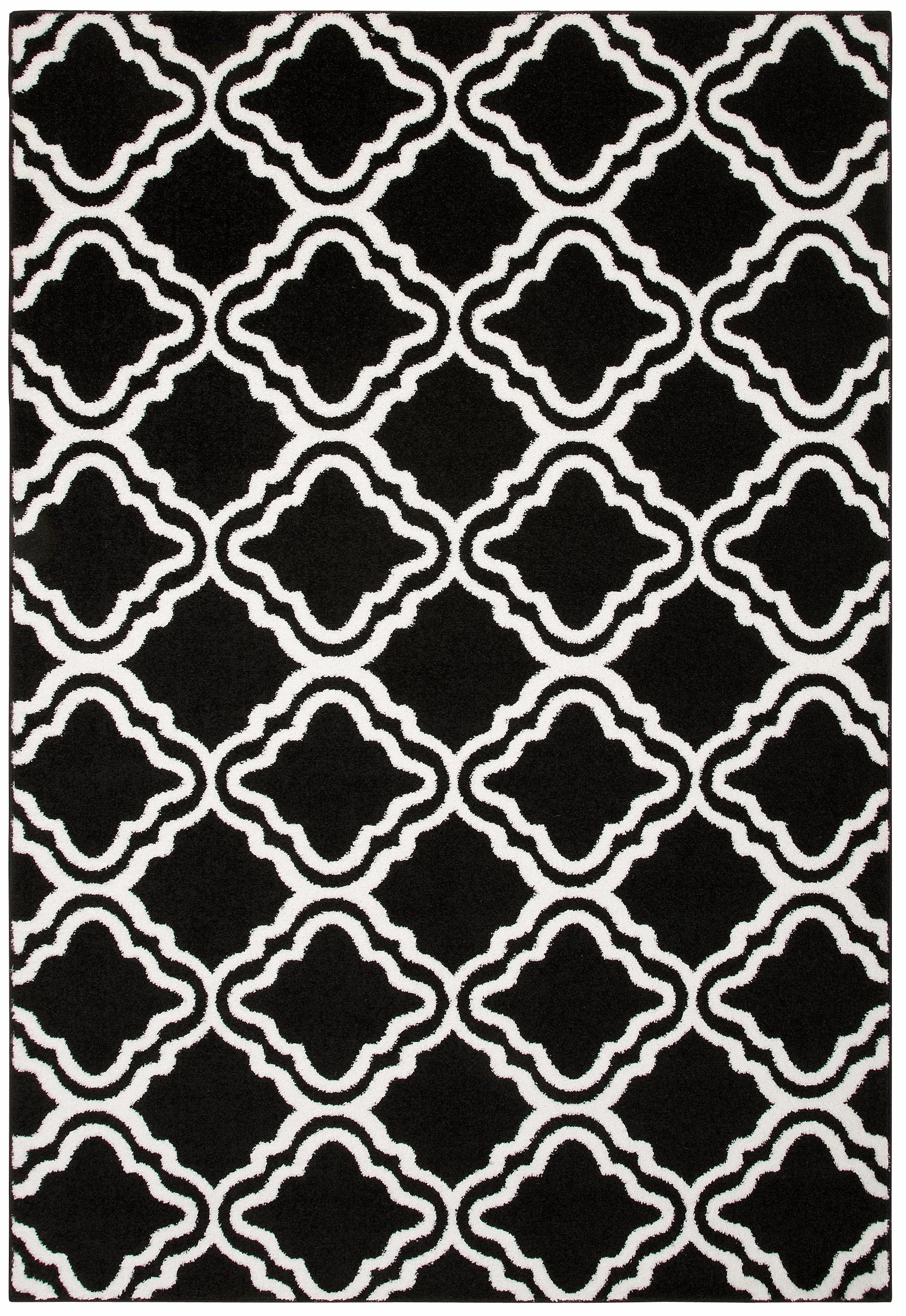 my home Teppich Debora, rechteckig, Höhe: 13 mm, Kurzflor Teppich, gemustert, geometrisches Design, weich