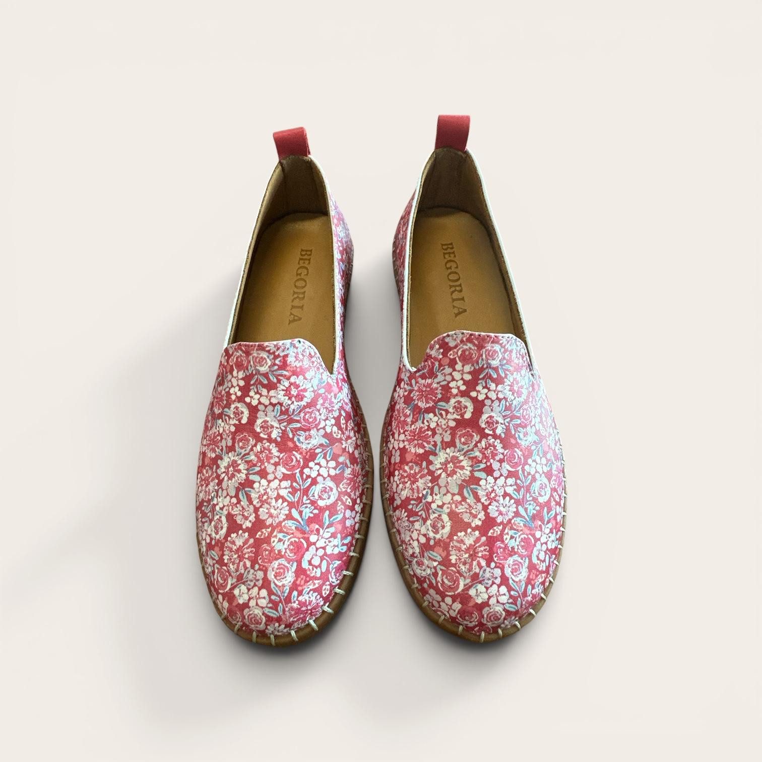 Begoria Begoria Flora - Loafer mit Blumenmuster und handgefertigter Naht Loafer