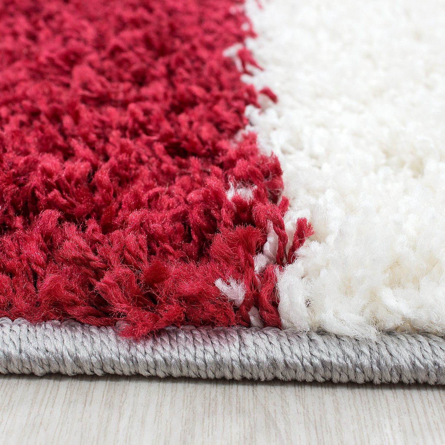 Carpettex Hochflor-Teppich Kariert Design, Läufer, Höhe: 30 mm, Teppich Wohnzimmer Kariert Design Modern verschidene farben und größen