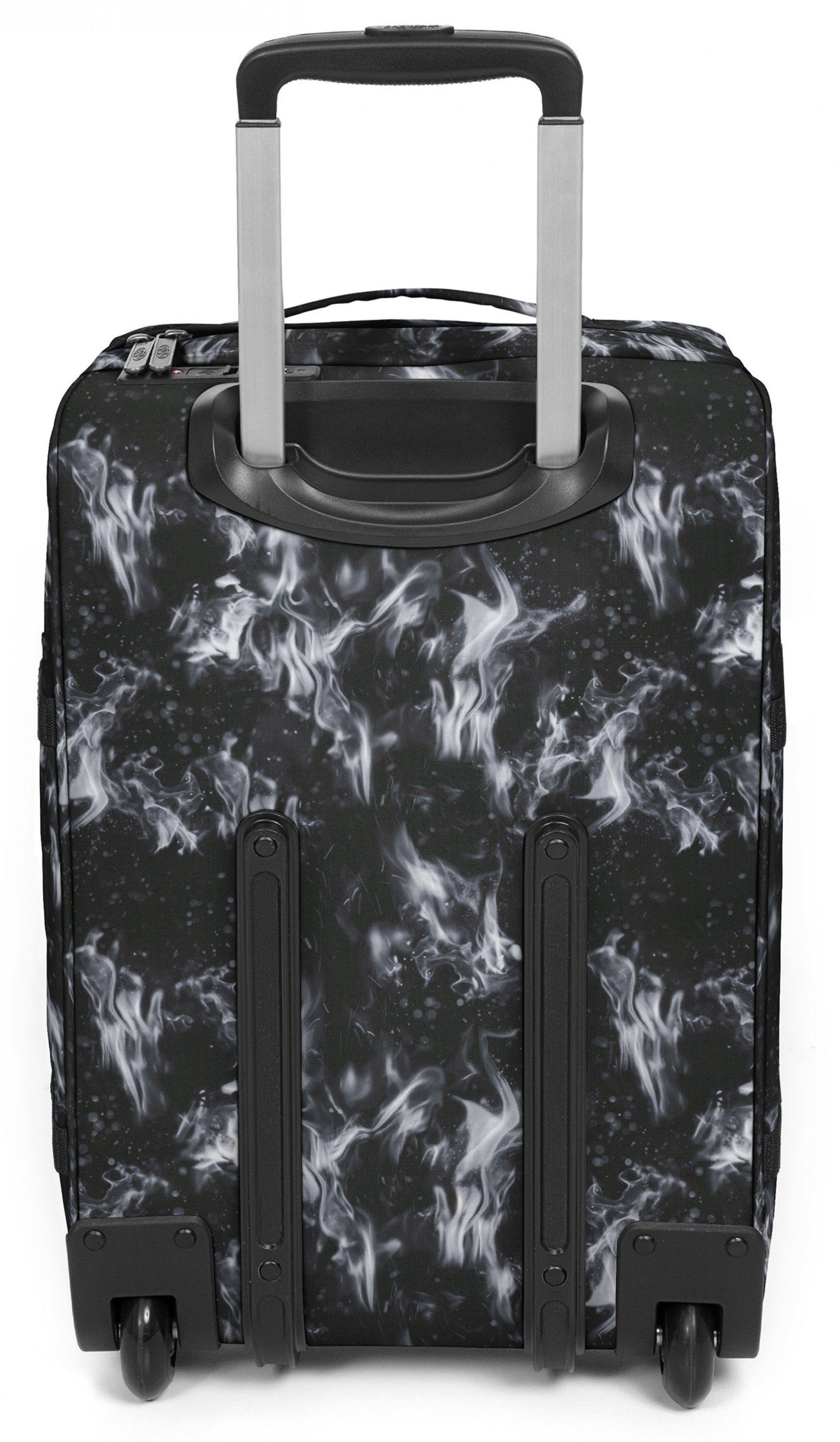 Eastpak Dark S, 2 Flame viel Stauraum mit TRANSIT'R Rollen, Weichgepäck-Trolley