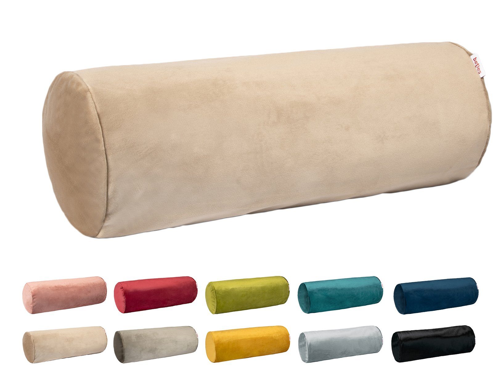 beties Nackenrollenbezug Samt&Sonders, (1 Stück), Samt Nackenrollenhülle br günstig online kaufen
