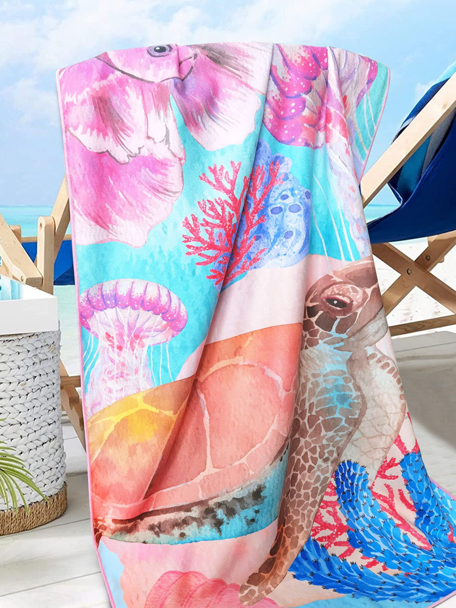 ibettertec Strandtücher Mikrofaser-Saunahandtuch / Saunatuch – Großformat 1 günstig online kaufen