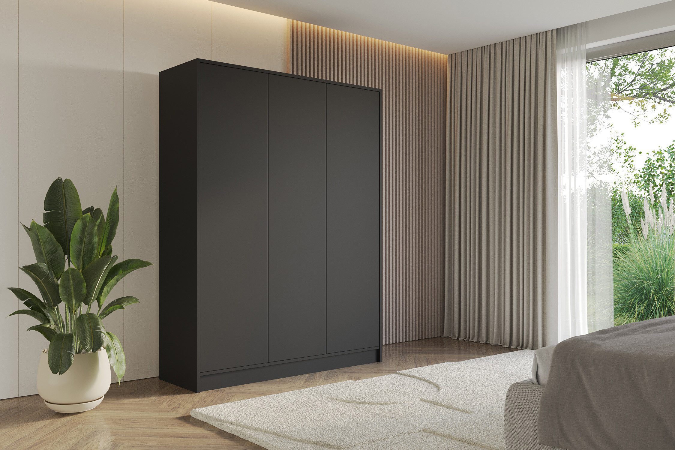 ALTDECOR Drehtürenschrank GELE (Kleiderschrank Garderobenschrank mit viel Stauraum, Moderner Schrank)