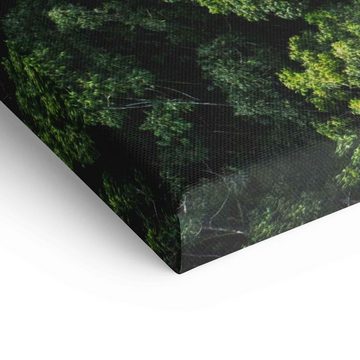 ArtMind XXL-Wandbild Top view Forest, Premium Wandbilder als Poster & gerahmte Leinwand in verschiedenen Größen, Wall Art, Bild, Canvas