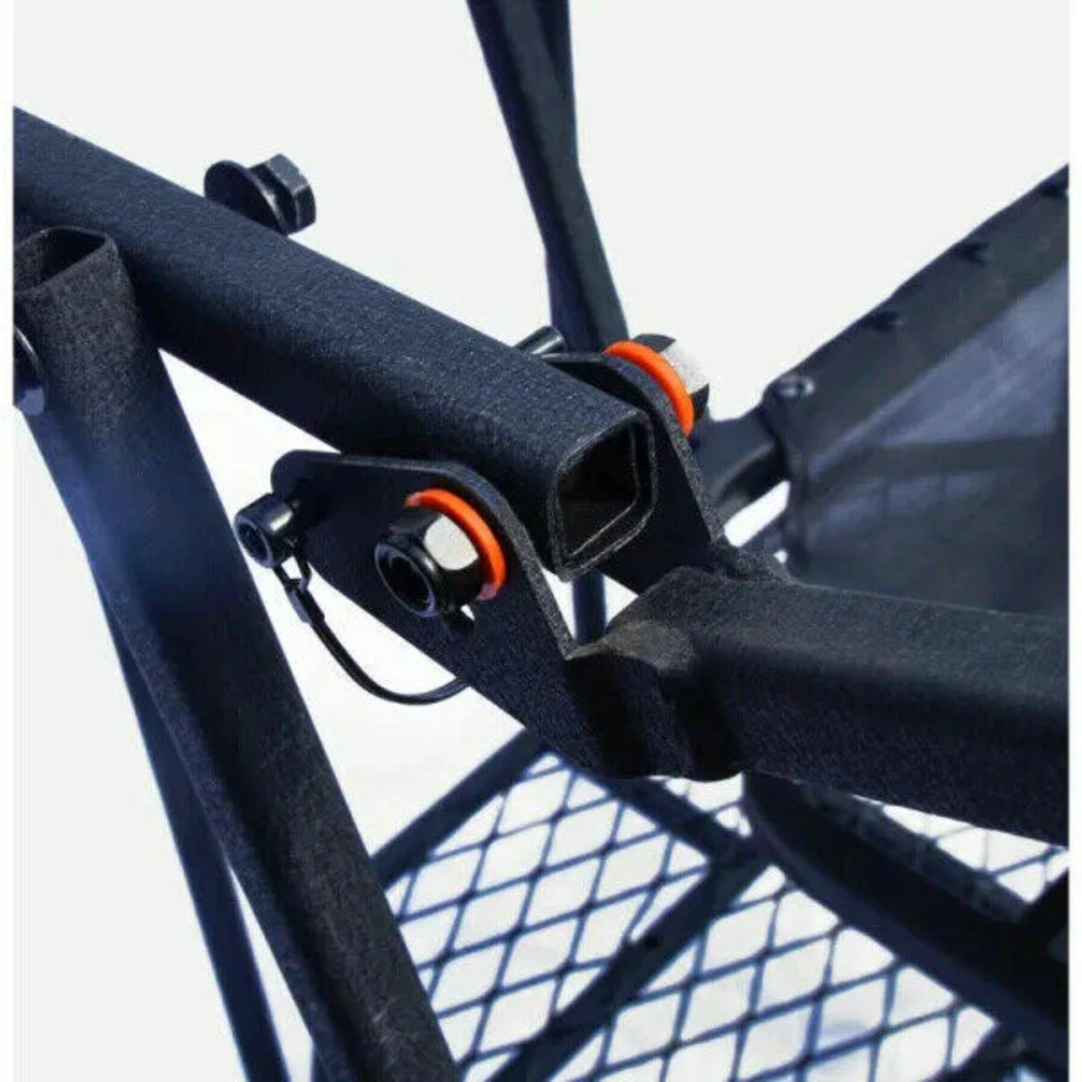 Habee Stuhl Hochsitz “MATTERHORN 360 Grad” mit umlaufender Auflage, Ansitzleiter, hochwertig pulverbeschichtet, stabil, witterungsbeständug