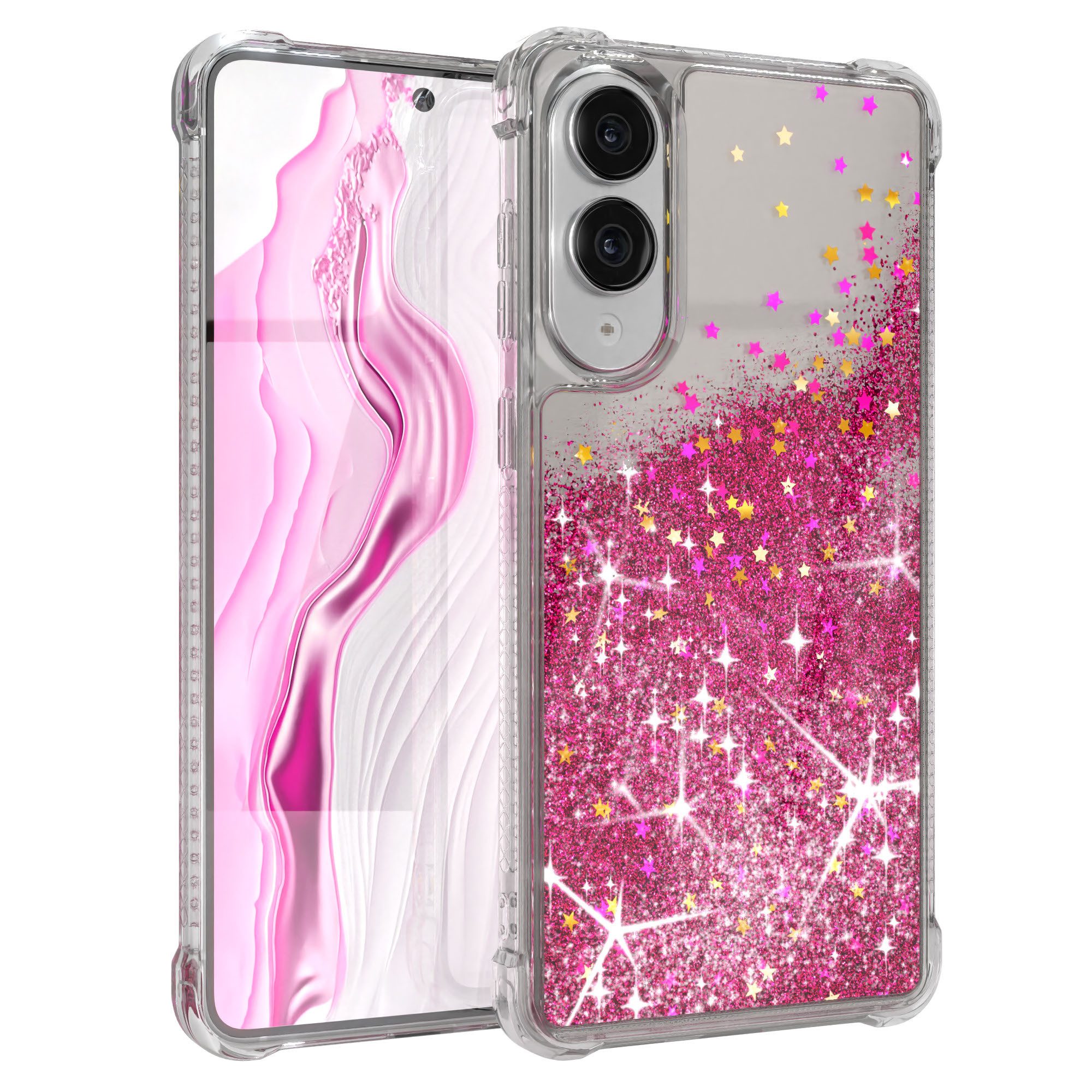 Handyhülle Liquid Glittery Case für Samsung Galaxy S25 Edge