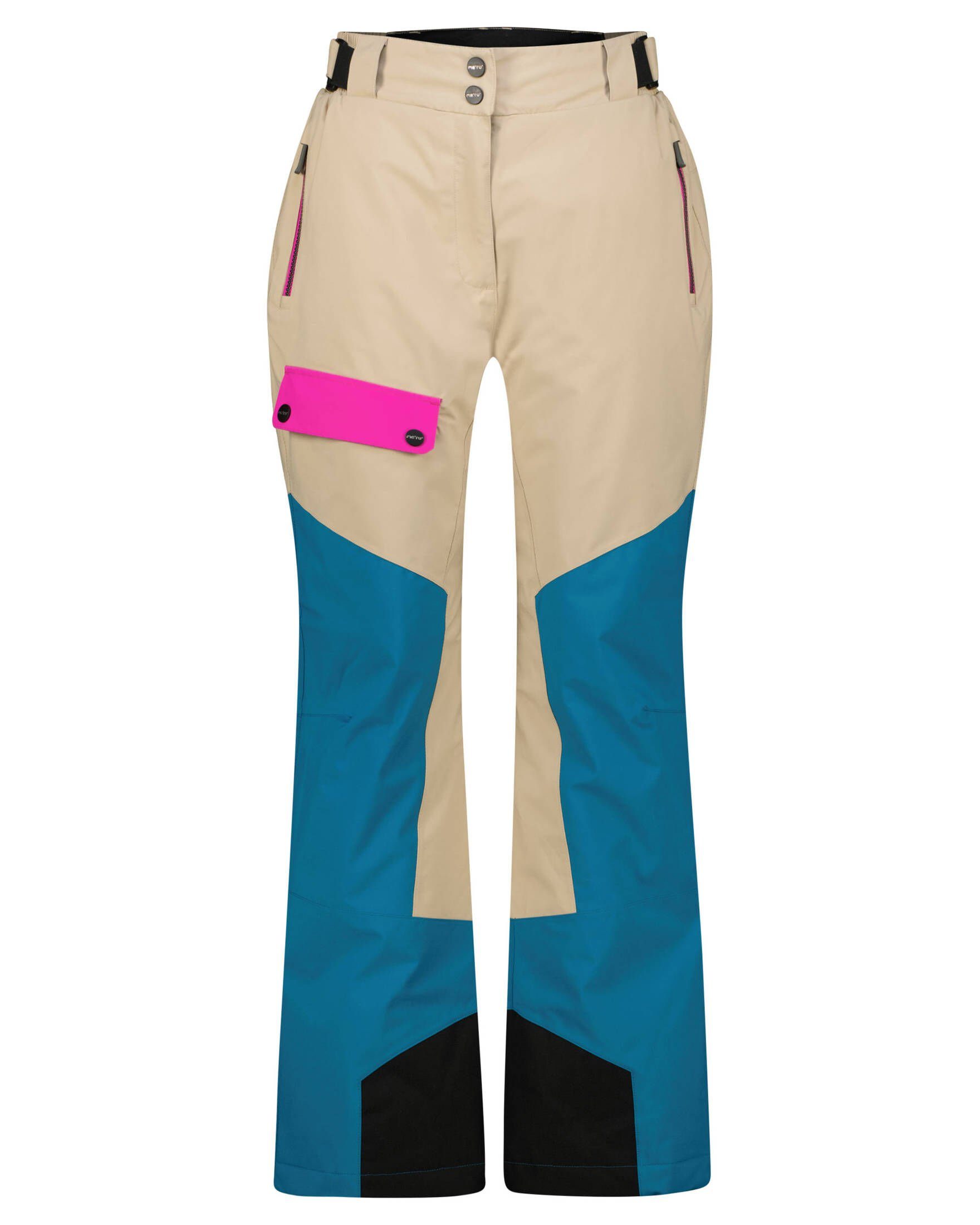 Meru Skihose Damen Skihose CEVEDALE (1-tlg), Seitliche Eingrifftaschen,  Tasche am rechten Bein mit Reißverschluss und Klappe