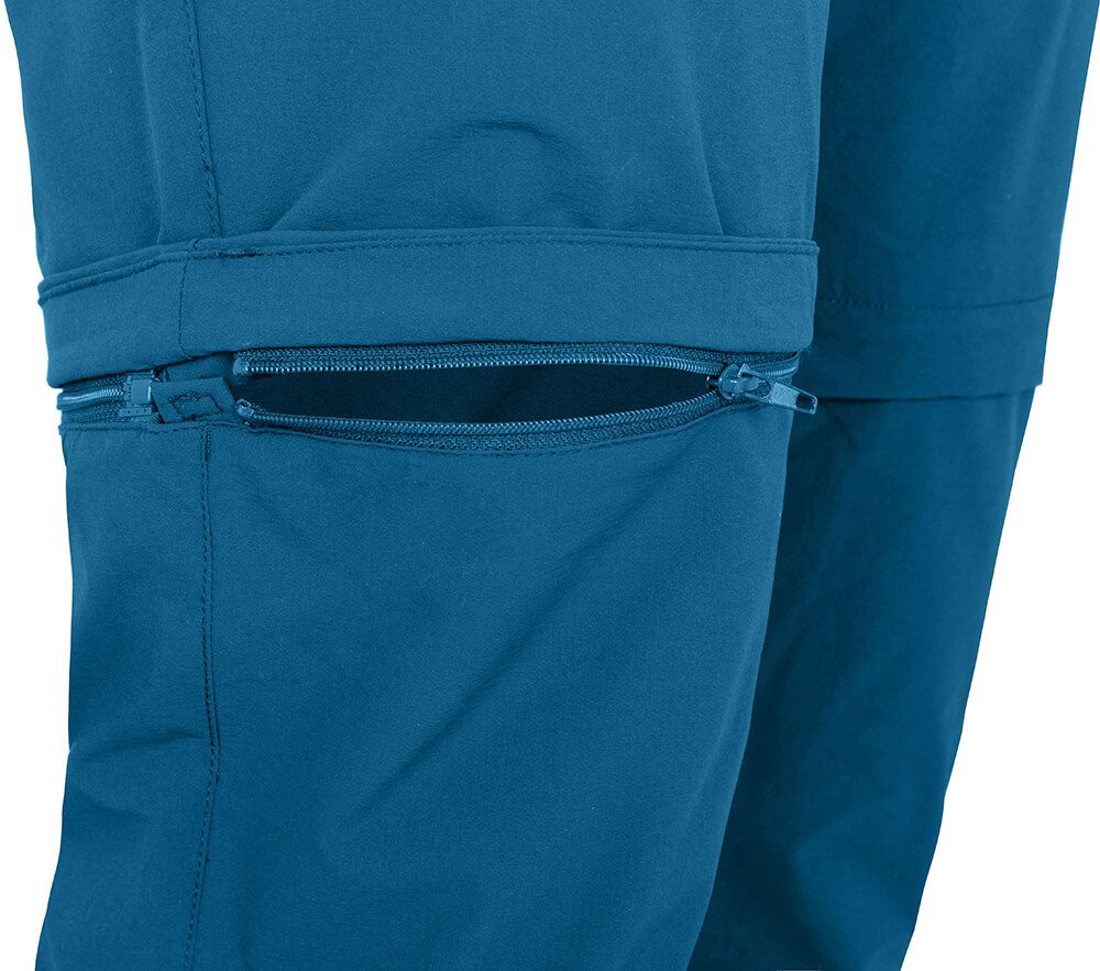 Bergson Outdoorhose ARRESÖ COMFORT Zipp Off Herren Wanderhose, leicht, strapazierfähig, Normalgrößen, Saphir blau