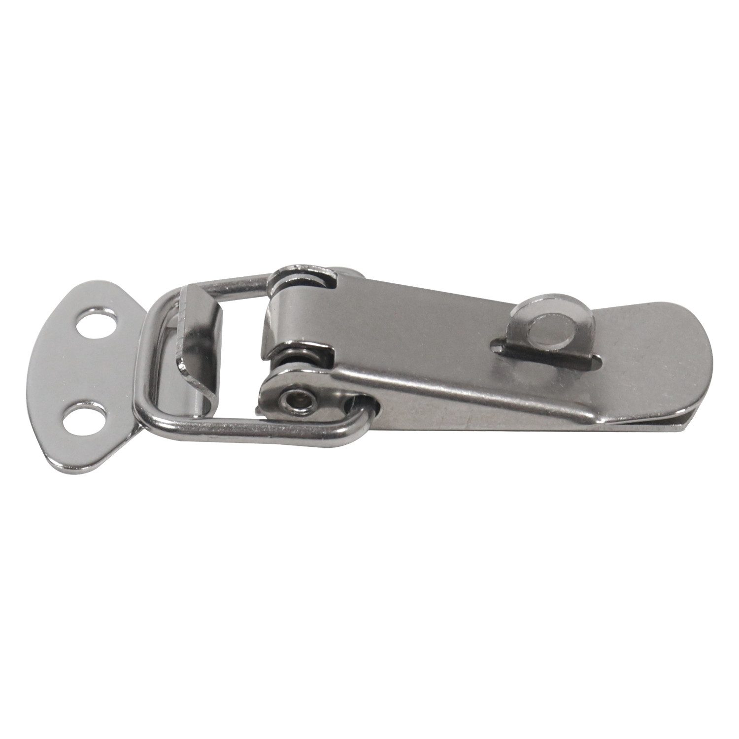 HMF Möbelbeschlag Edelstahl Spannverschluss mit Schlossöse (8 Stk., Set), Hebelverschluss 27 x 75 mm, Silber – Bild 5 von 5