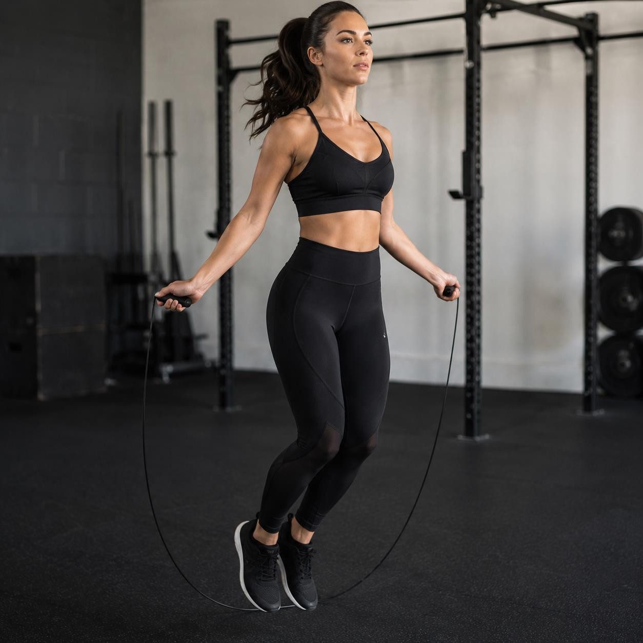 BAYLI Kurzhantel 2er Set - Springseil 280 cm Fitness Seilspringen für Erwachsene –