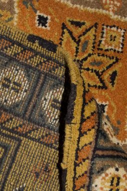Wollteppich Kazak Teppich handgeknüpft gold, morgenland, rechteckig, Höhe: 8 mm