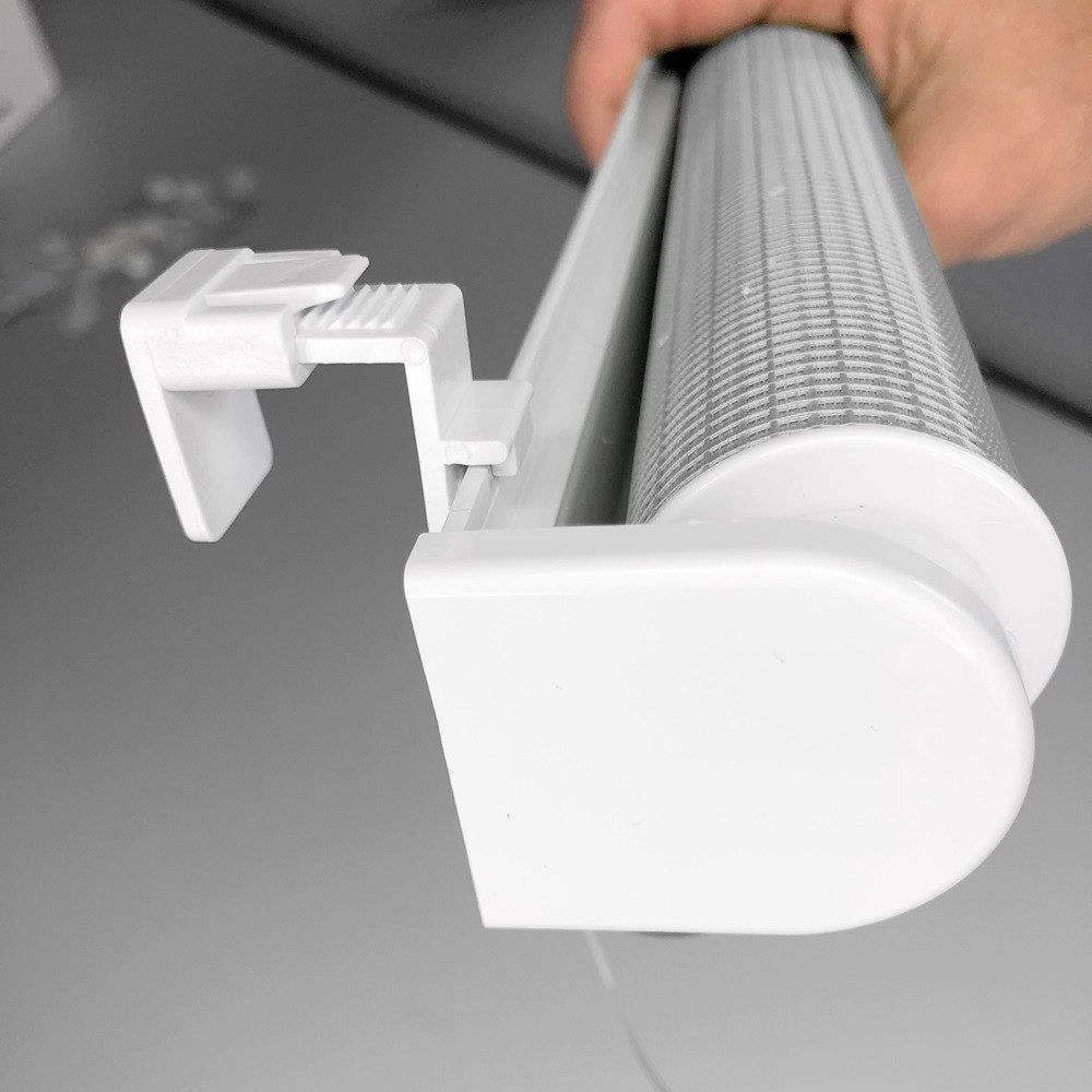 Doppelrollo Klemmfix Click Doppelrollo 3 in 1 Duorollo, hellgrau, Clever-Kauf-24, ohne Bohren, Klemmfix – Bild 5 von 5
