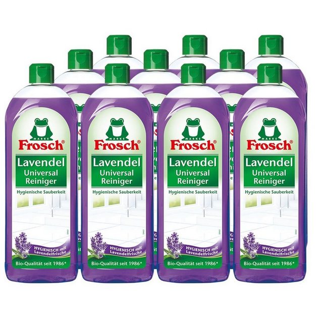 FROSCH 10x Frosch Lavendel Universal-Reiniger 750 ml Allzweckreiniger
