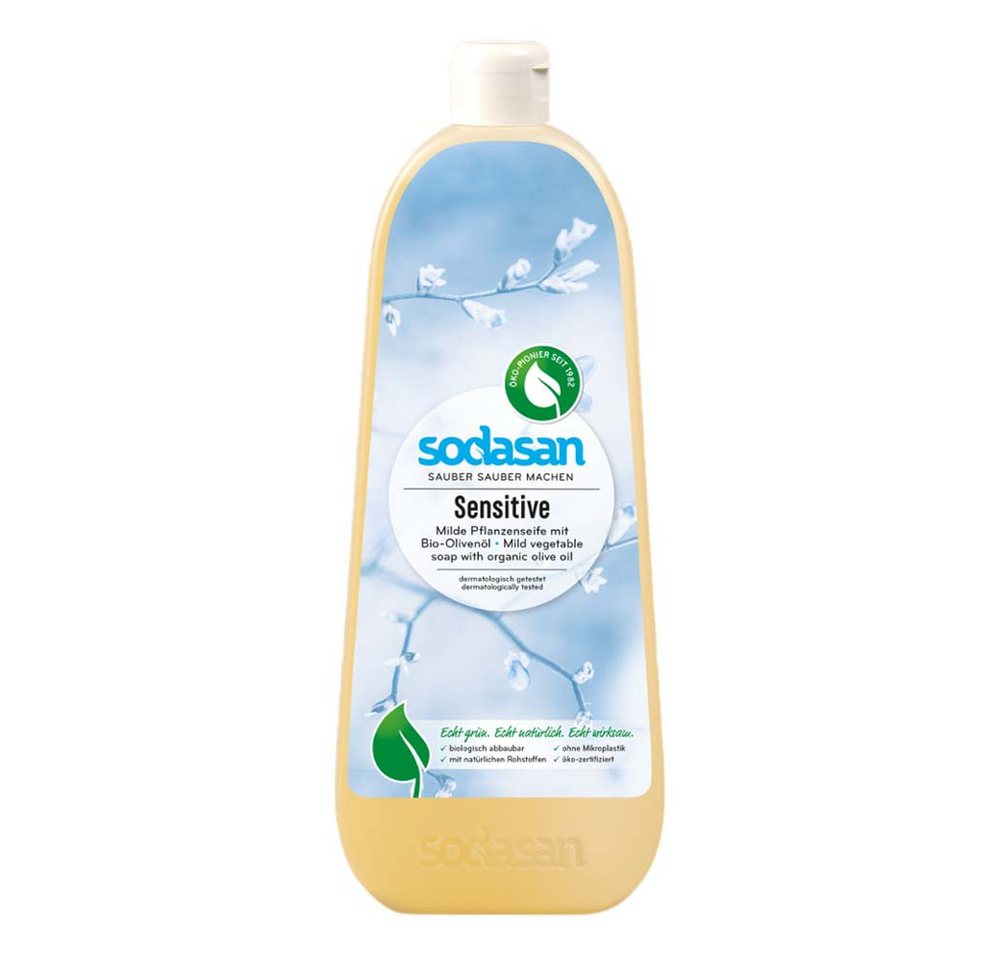 Sodasan Flüssigseife Liquid - Sensitive Seife 1L