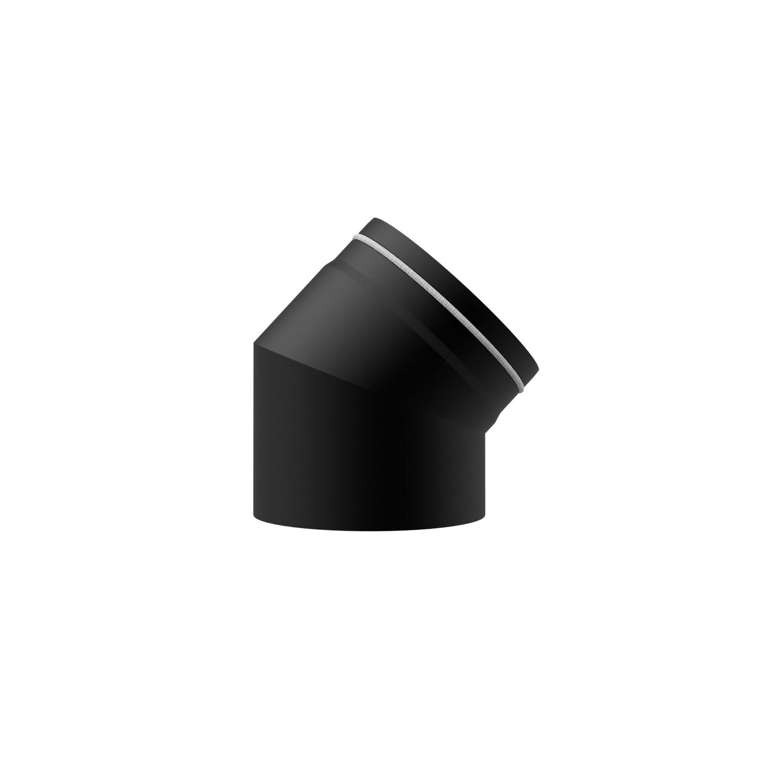 Raik Ofenrohr Raik Bogen Lifestyle DUO 150/45° schwarz, Bogen