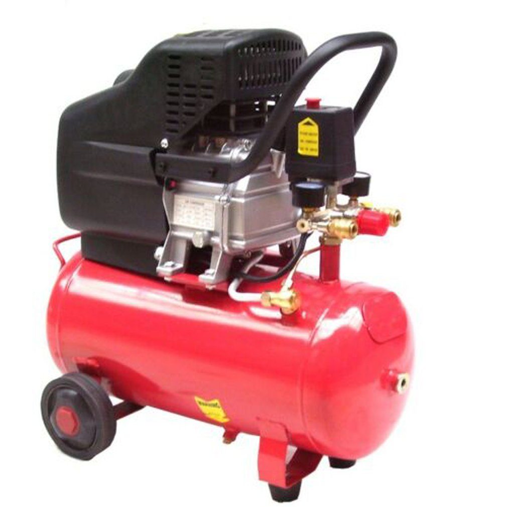 Kompressor Kompressor fahrbar 24L Kessel 1,5kw 230V Druckluftkompressor 2PS B4985