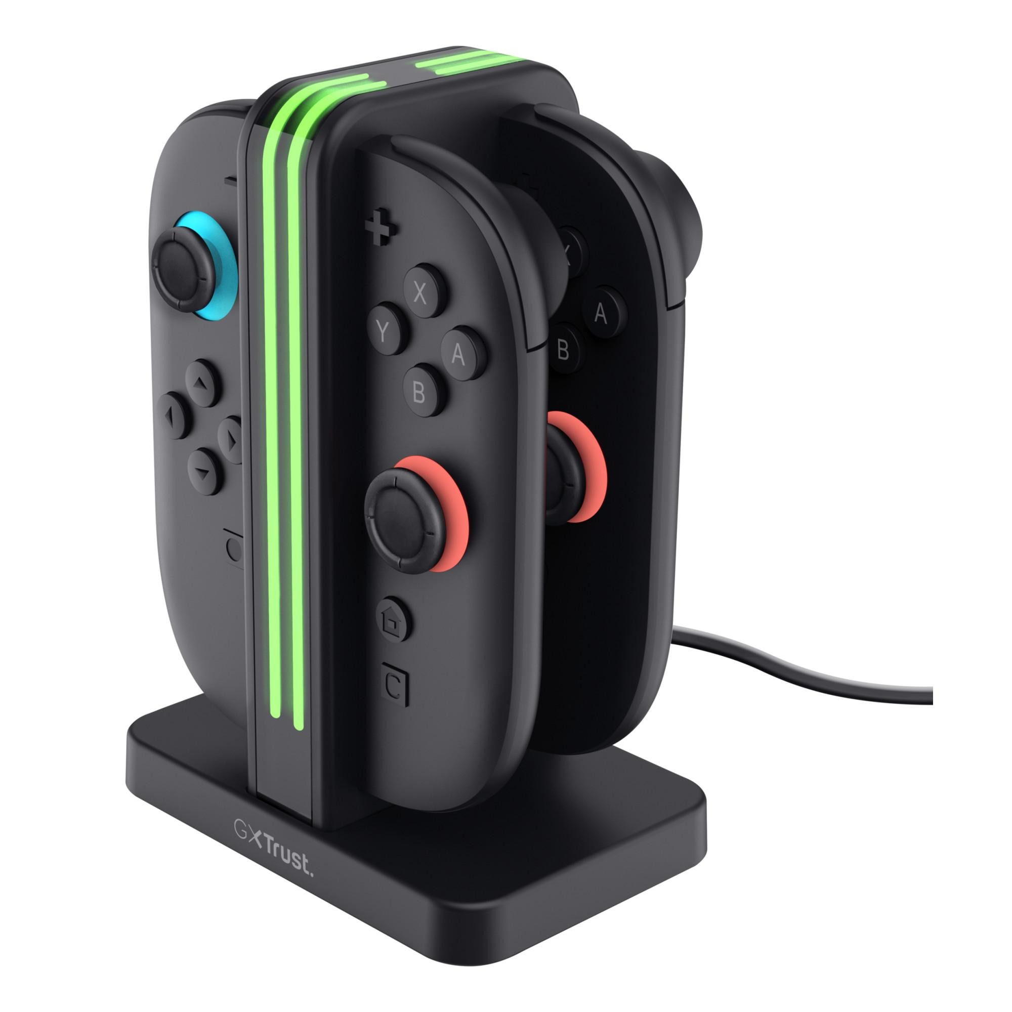 Trust GXT 1256 Ladestation (Ladedock zum gleichzeitigen Laden von 4 Joy-Con)