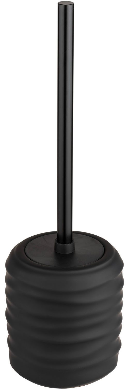 WENKO WC-Garnitur Illana, Keramik mit Soft-Touch-Beschichtung, Toilettenbürste mit Abdeckung