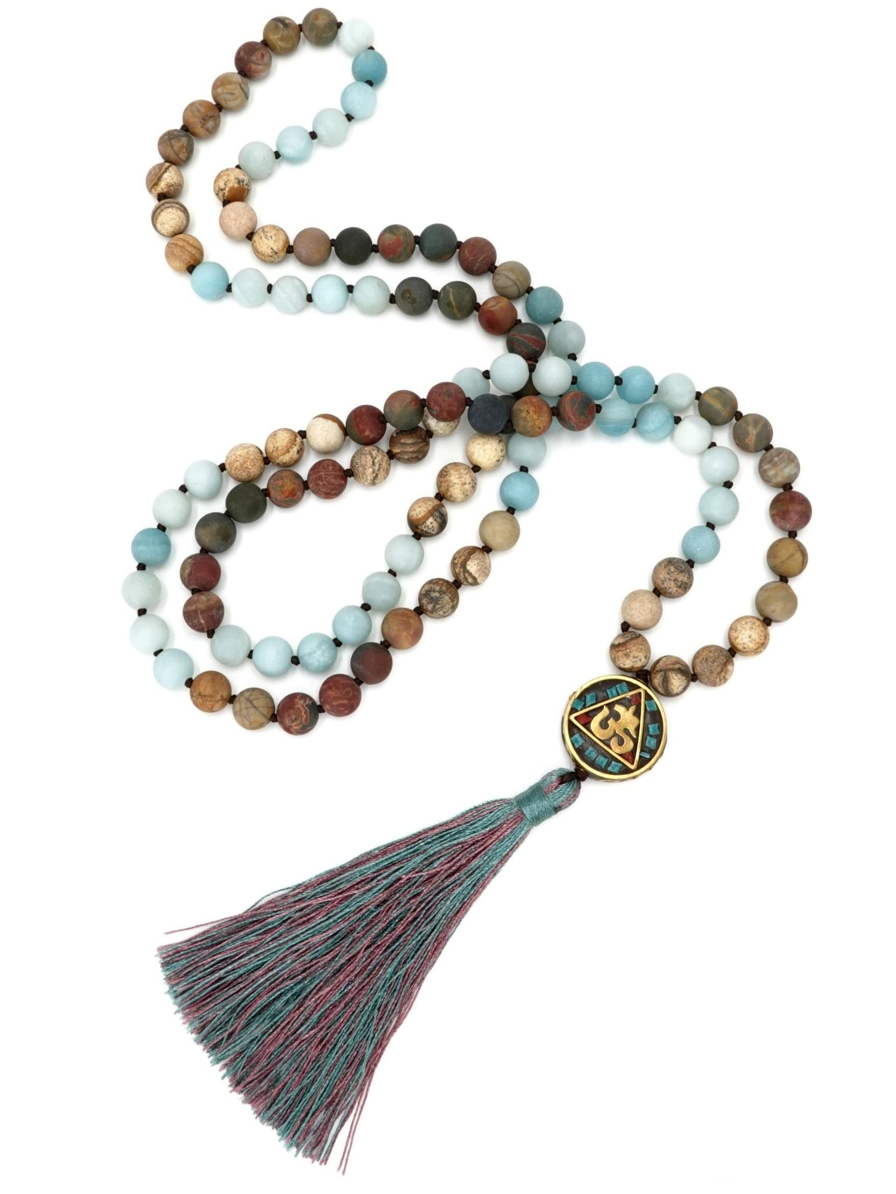 BENAVA Perlenkette »Mala Kette 108 Perlen - Amazonit Bunt«, Handgemacht  online kaufen | OTTO