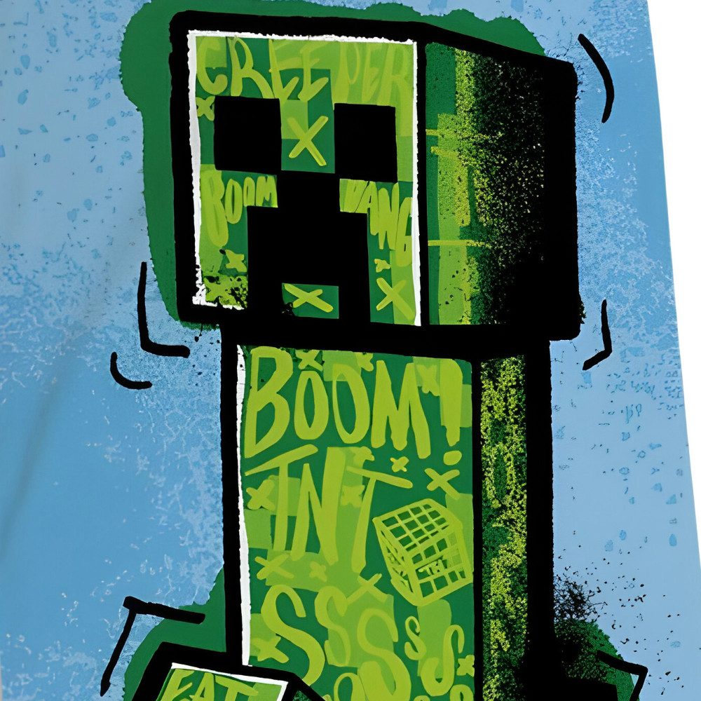 Minecraft Strandtuch MInecraft Gamer Creeper Badetuch günstig online kaufen