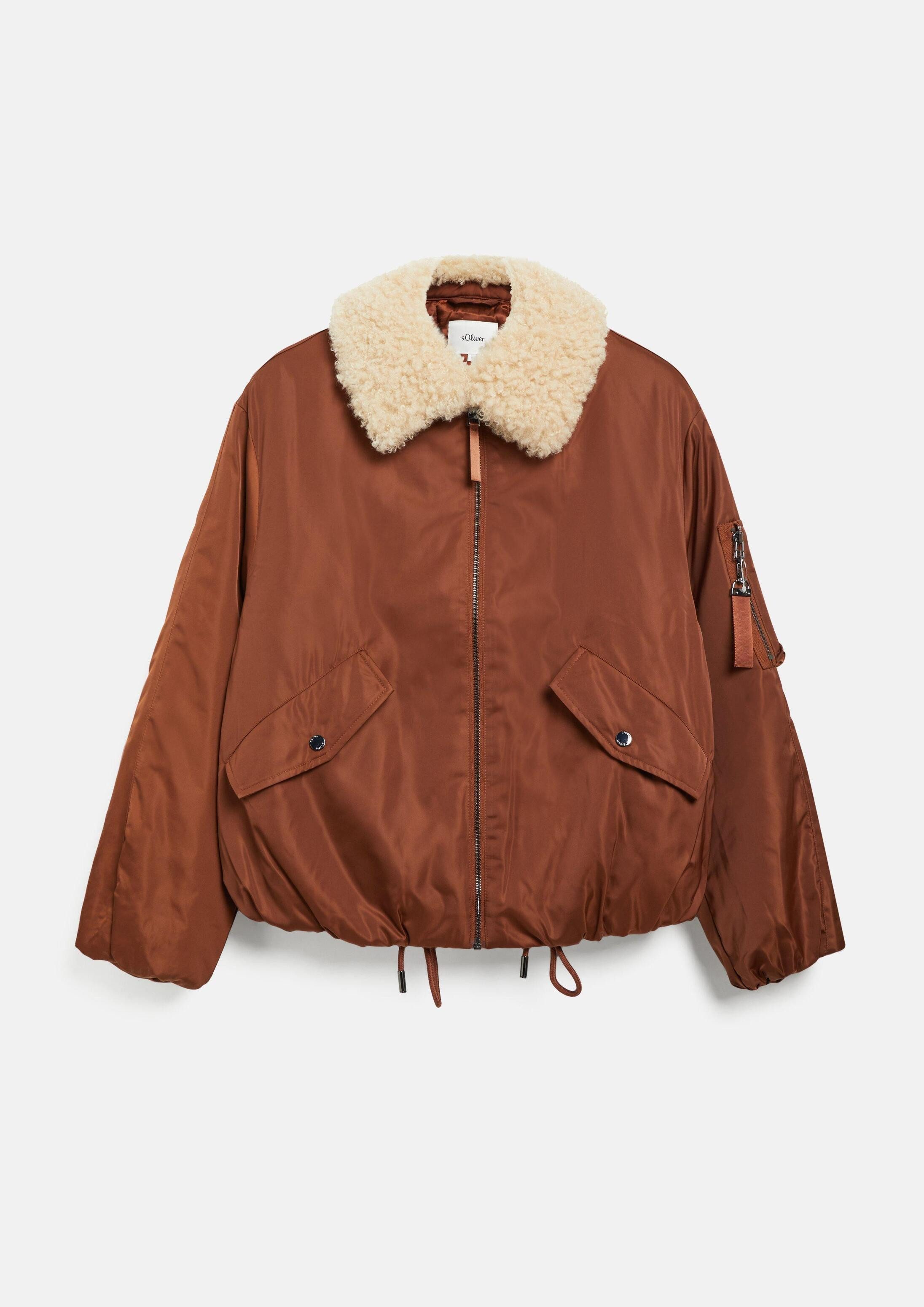 s.Oliver Funktionsjacke Outdoor-Jacke s.Oliver x Heidi Klum: Blouson mit abnehmbarem Fake-Fur-Kragen – Bild 5 von 5