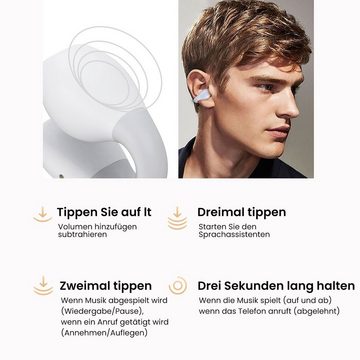 MAGICSHE Bluetooth-Kopfhörer mit AI-Rauschunterdrückung In-Ear-Kopfhörer (Kopfhörer mit Geräuschunterdrückung)