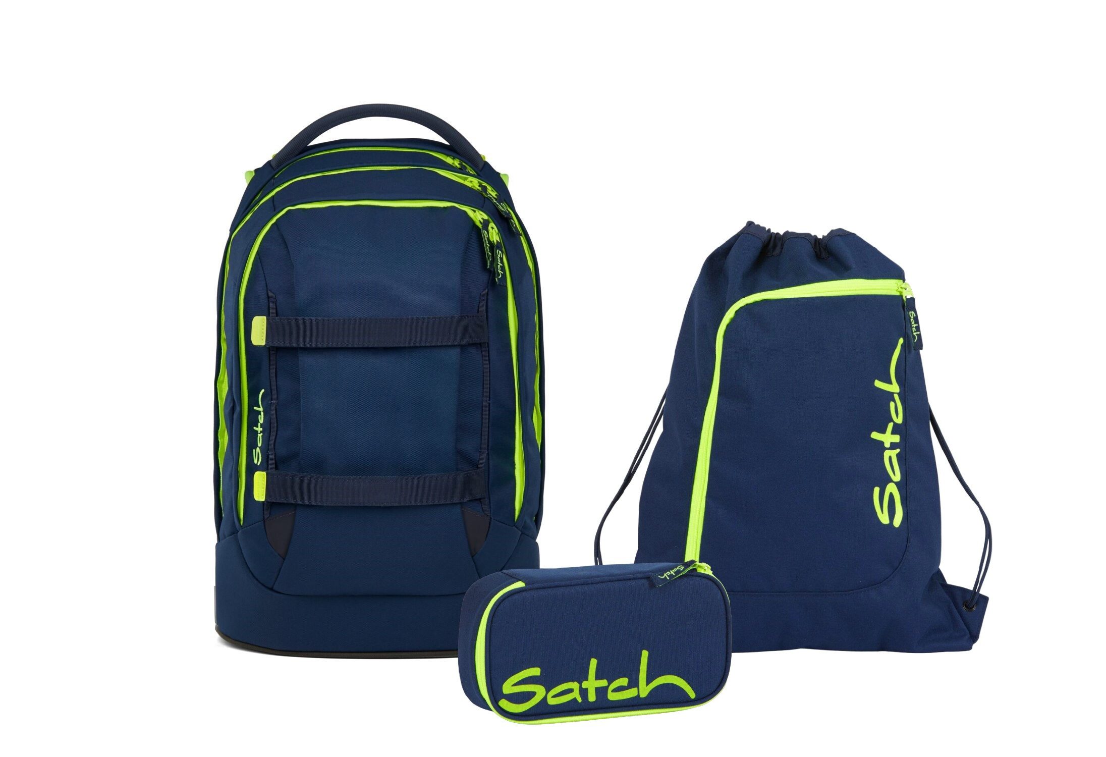 Satch Schulranzen Schulrucksack-Set PACK Toxic Yellow günstig online kaufen