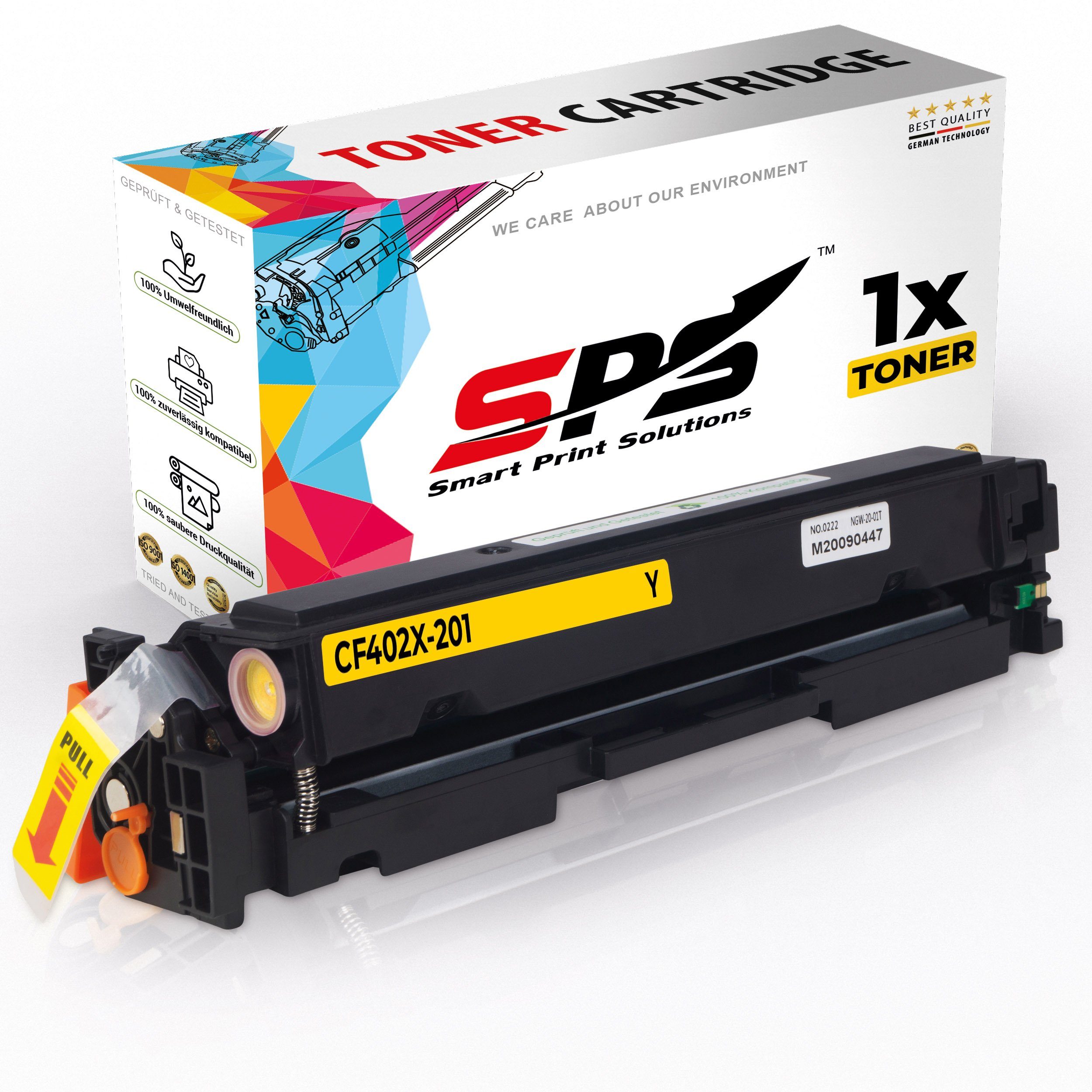 SPS Tonerkartusche Kompatibel für HP Color Laserjet Pro MFP M277DW / CF402X / 201X Gelb, (1er Pack, 1-St., 1 x Toner (Für HP CF402X Gelb)