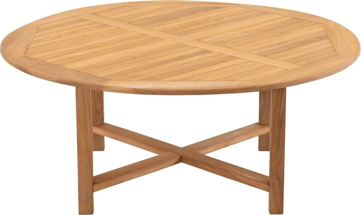 Lesli Living Gartentisch Gartentisch rund 180x75cm Teak-Holz