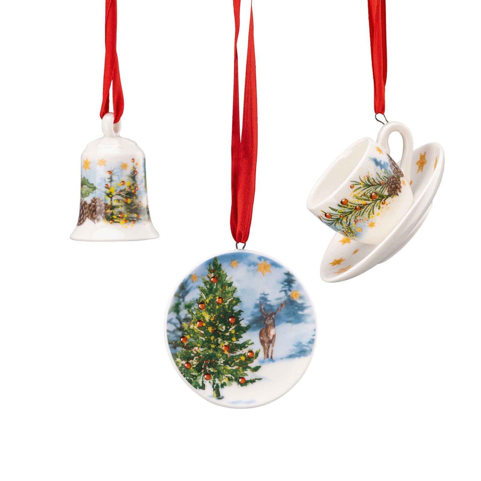 Dekohänger Am liebevollen Details Sammelserie mit (3 Weihnachtsbaum Hutschenreuther Set St), 3-tlg. Tasse 2023