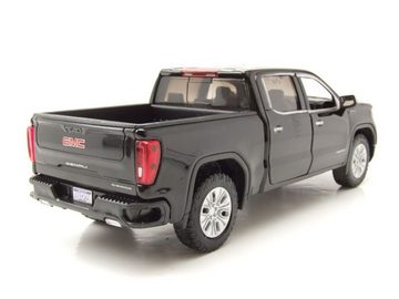 Motormax Modellauto GMC Sierra 1500 Denali Crew Cab Pick Up 2019 schwarz Modellauto 1:24, Maßstab 1:24