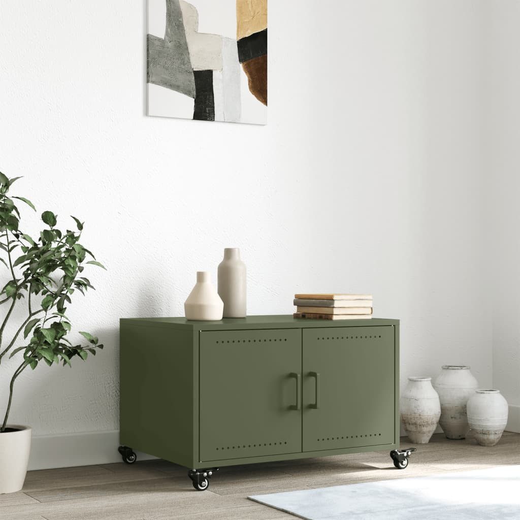 vidaXL Couchtisch Couchtisch Olivgrün 68x50x43,5 cm günstig online kaufen