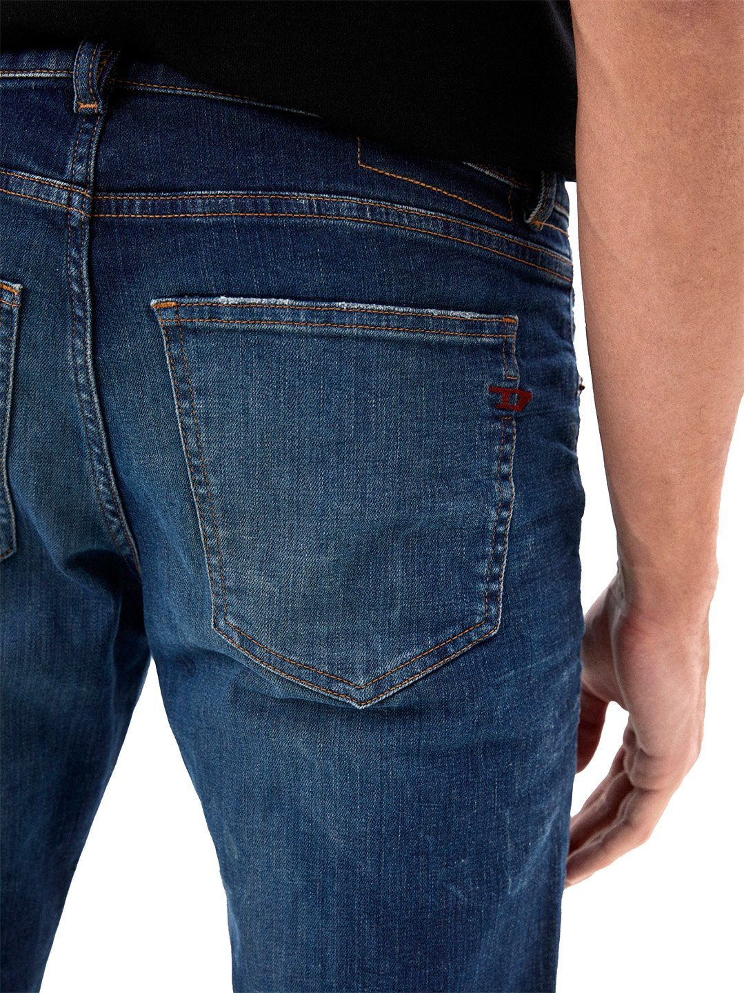 Stretch Slim-fit-Jeans - Diesel Hose 09C73 Länge:34 - Blau D-Strukt