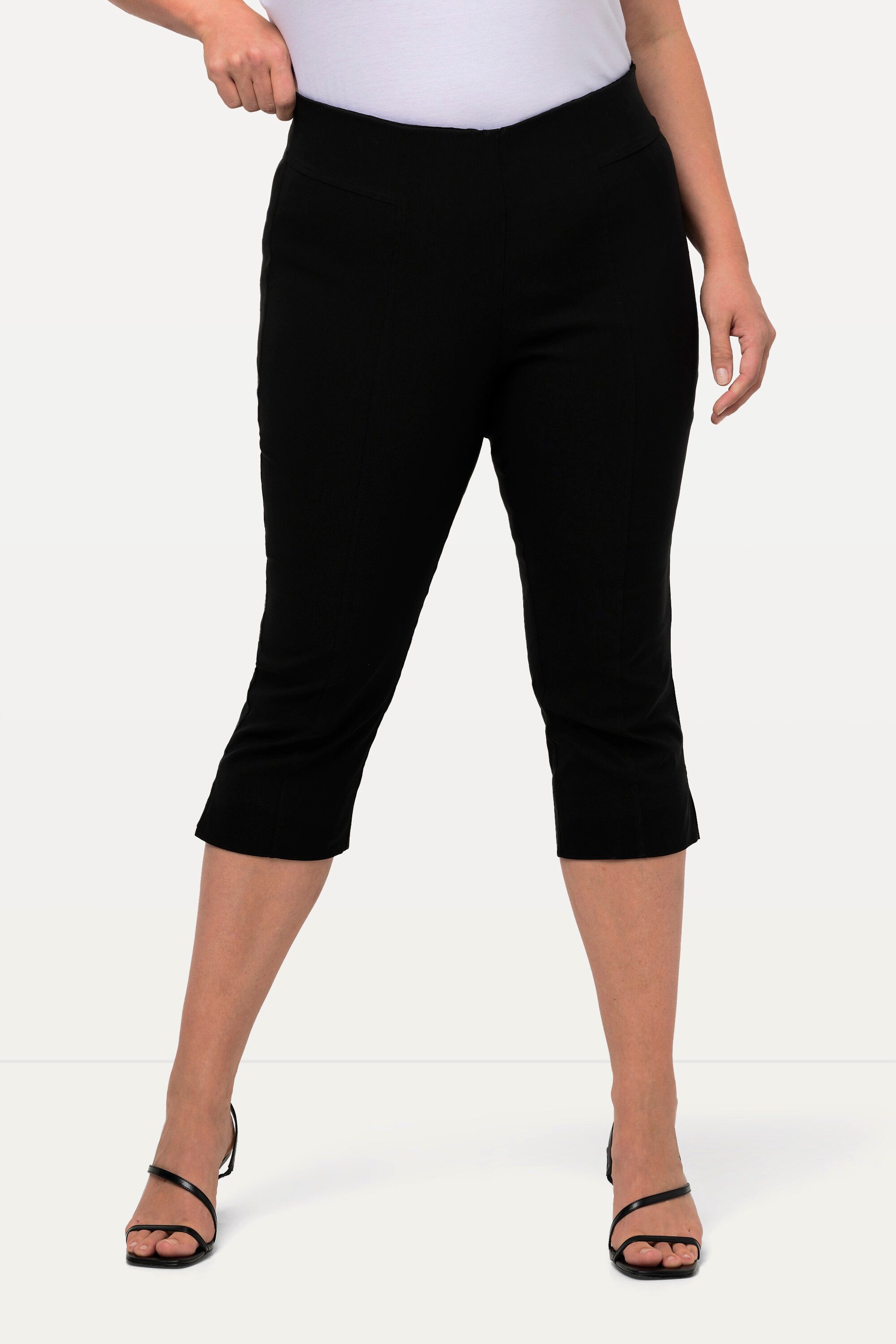 Ulla Popken Funktionshose Bengalin-Capri hochelastisch knitterarm günstig online kaufen
