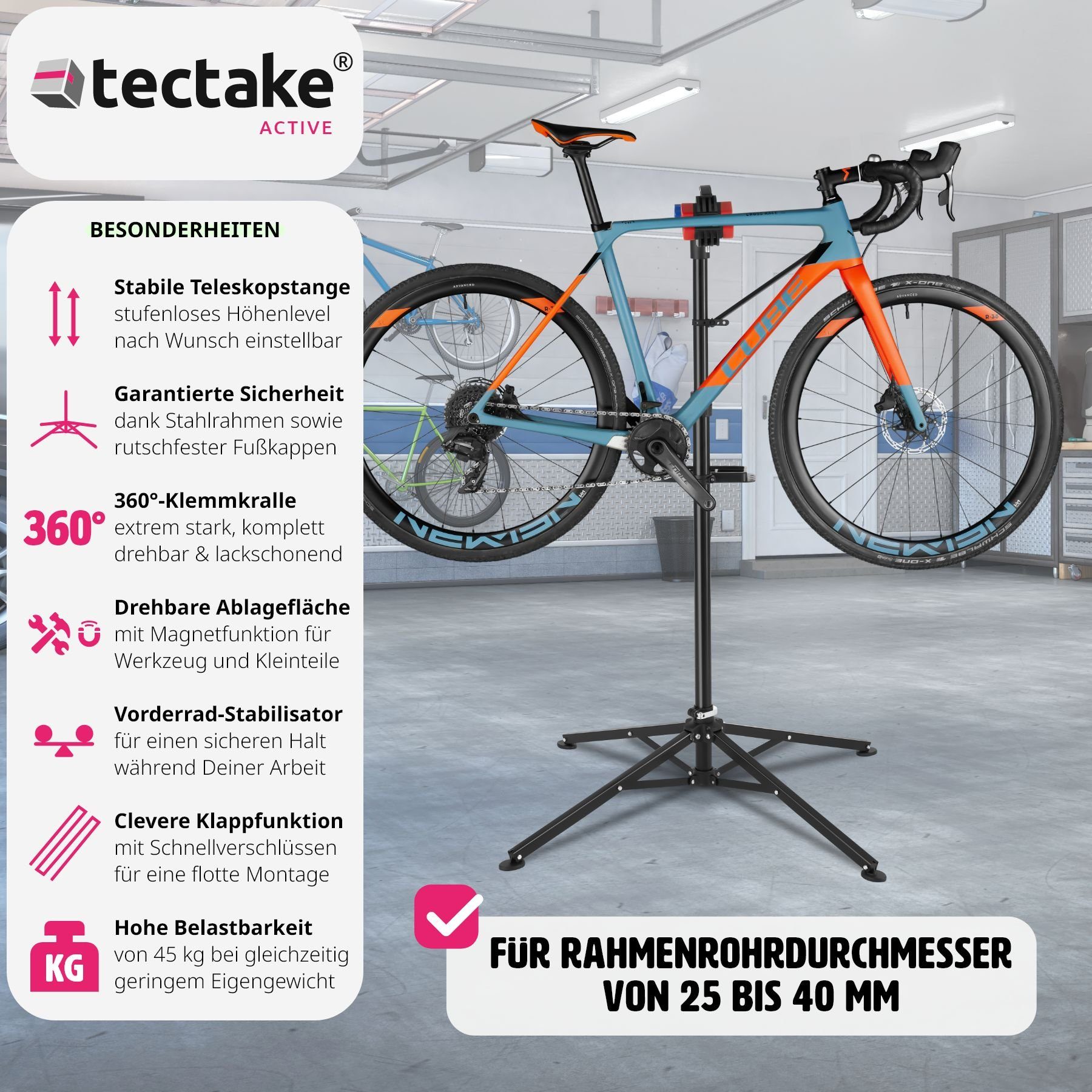 tectake Fahrrad-Montageständer Fahrradmontageständer günstig online kaufen