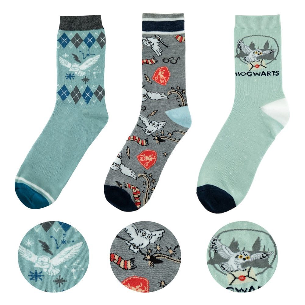 Cinereplicas Socken Harry Potter Socken 3er-Pack Hedwig (3-Paar) günstig online kaufen