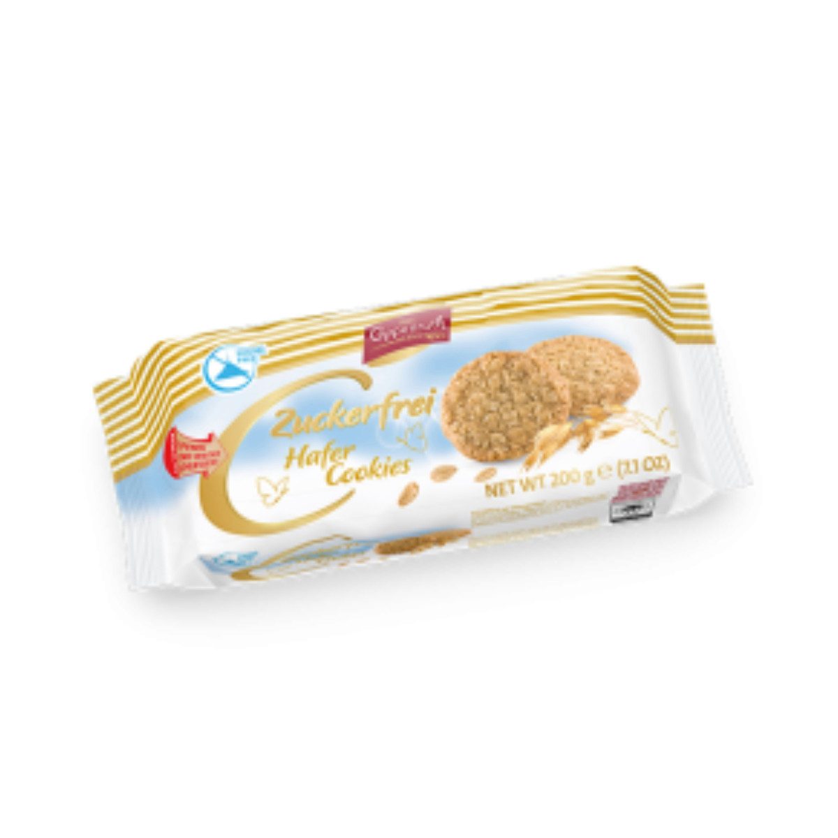 Coppenrath Kekse, Coppenrath Zuckerfrei Hafer Cookies mit leicht nussigen Aroma 200g