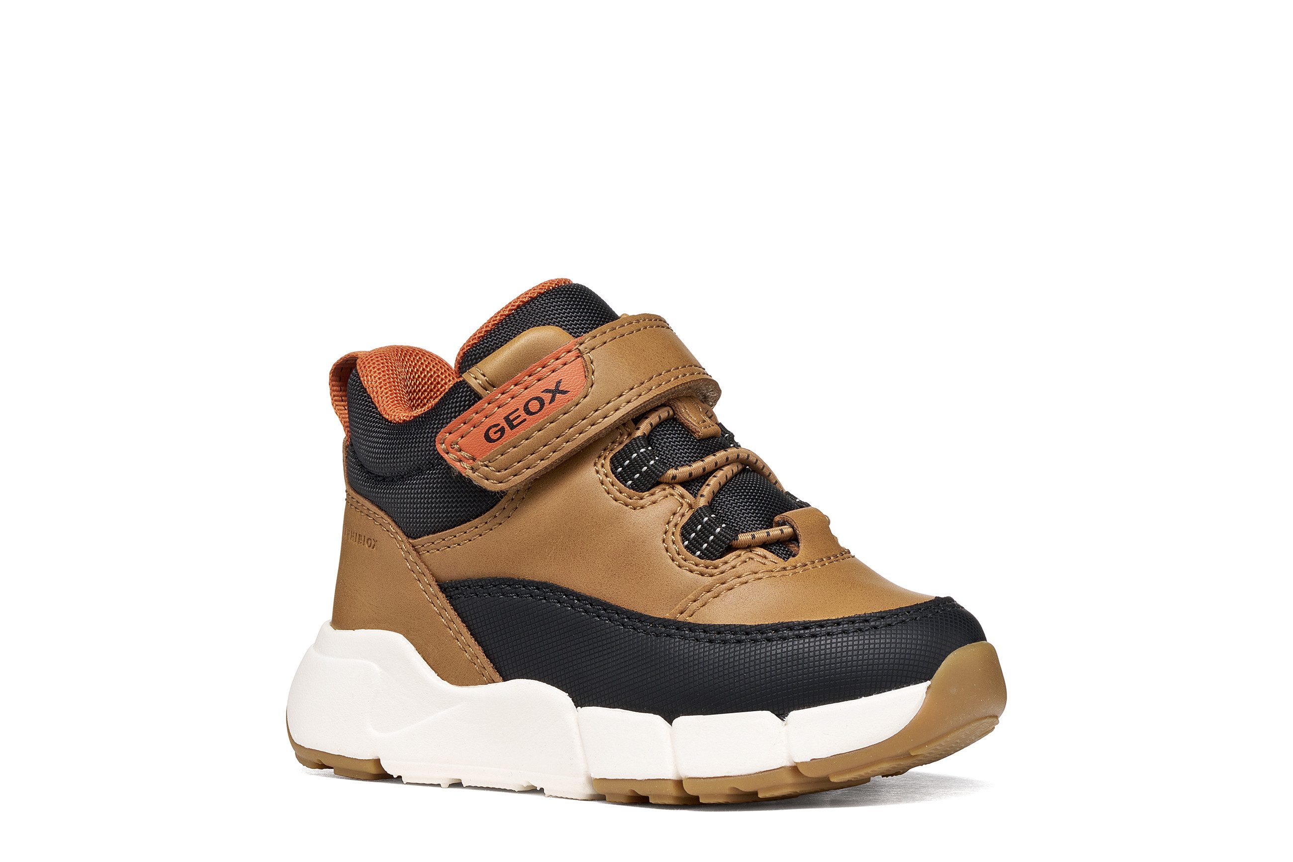 Geox B FLEXYPER MINI BOY Lauflernschuh Sneaker mit TEX, Größenschablone zum Download