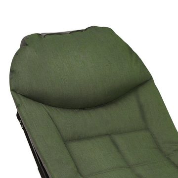 Clanmacy Gartenliege Karpfenliege Stühle Bedchair Karpfenstuhl Angelliege Klappbar 200x64x32cm