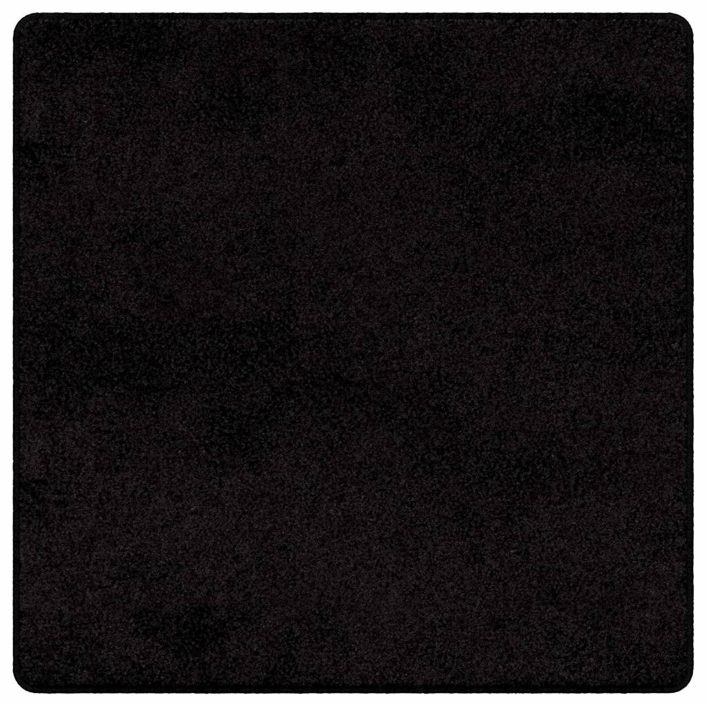 vidaXL Teppich Teppichläufer Schwarz 100 x 100 cm 100% Polypropylen Tuft, Q günstig online kaufen