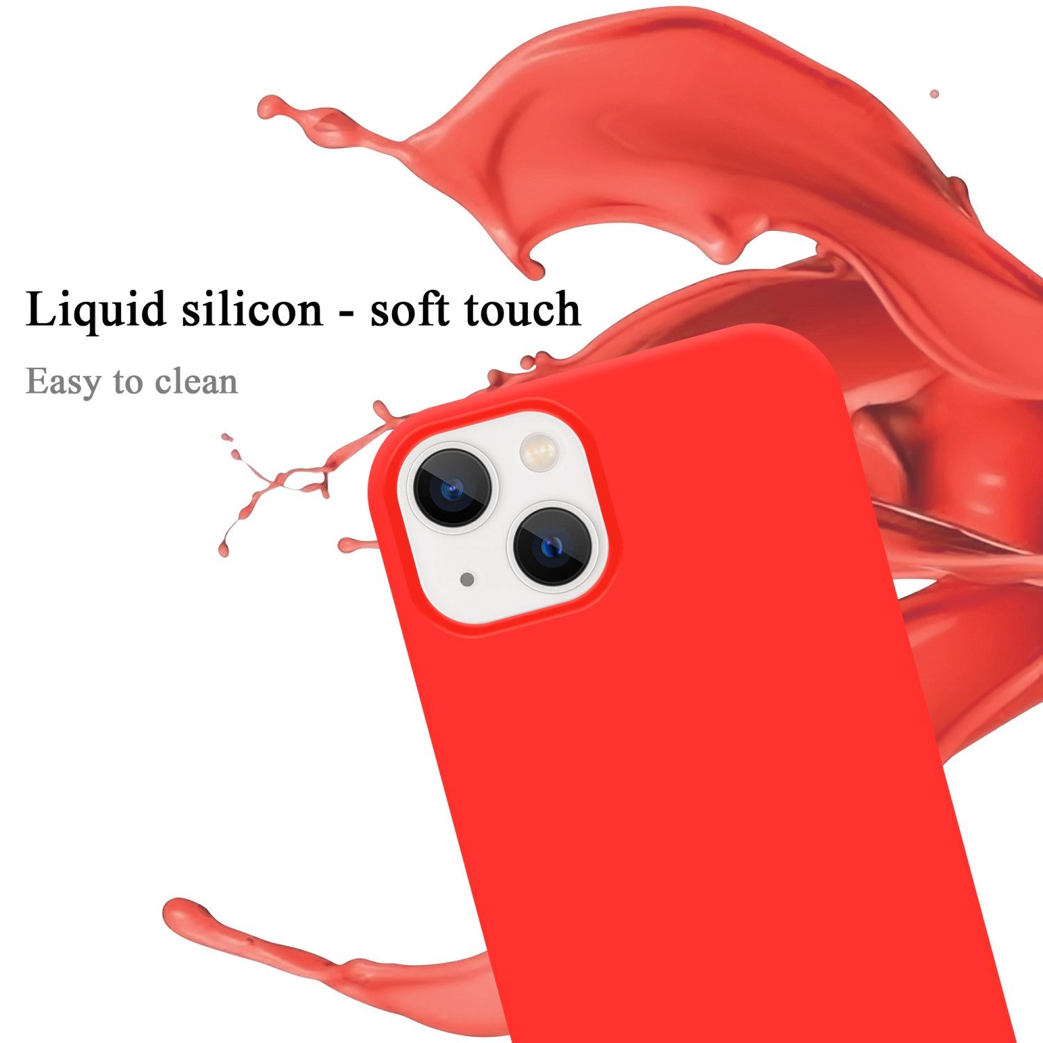 Cadorabo Handyhülle für iPhone 14 Hülle Apple iPhone 14, Flexible Hülle TPU Silikon Schutzhülle Back Cover Case
