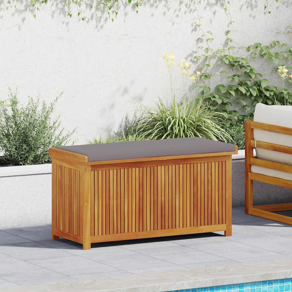vidaXL Kissenbox, Outdoor-Kissenbox 113x50x60,5 cm Massivholz Akazie
