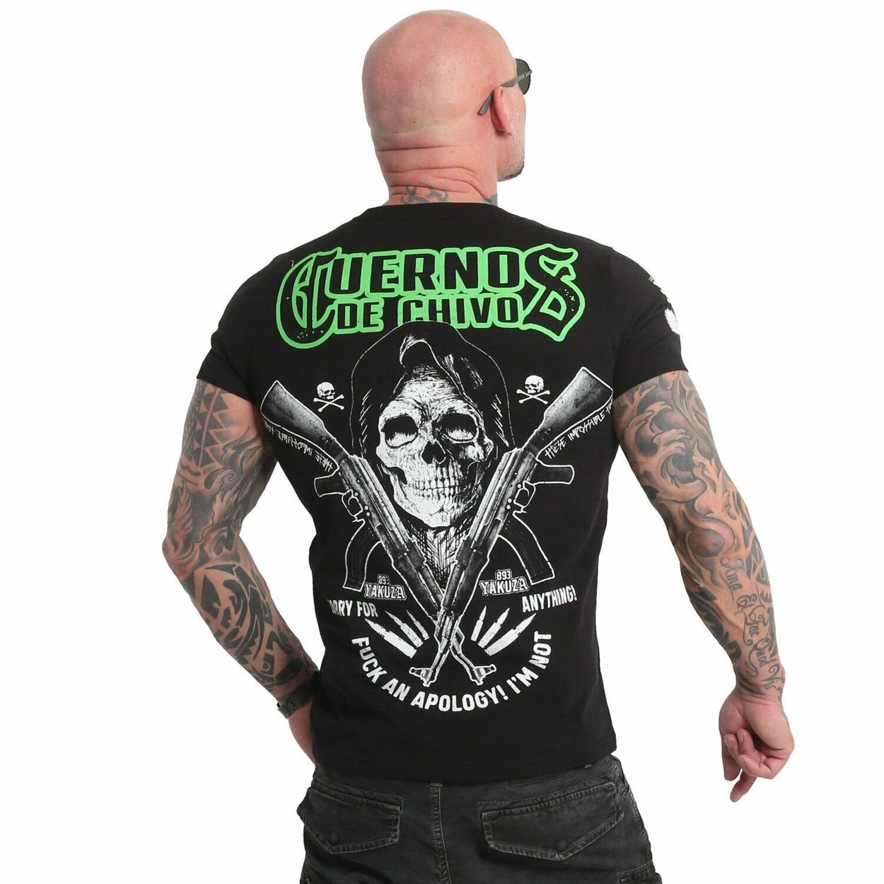 YAKUZA T-Shirt Cuernos De Chivo V02 Schwarz