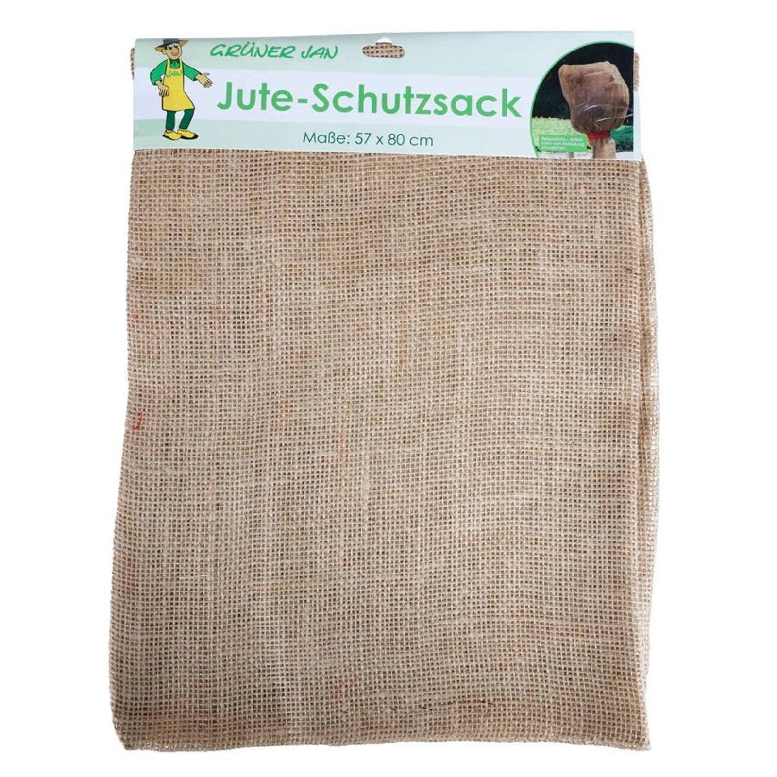 Grüner Jan Unkrautvlies Jutesack natur Pflanzen-Schutzsack Winterschutz Pflanzenschutz Frost