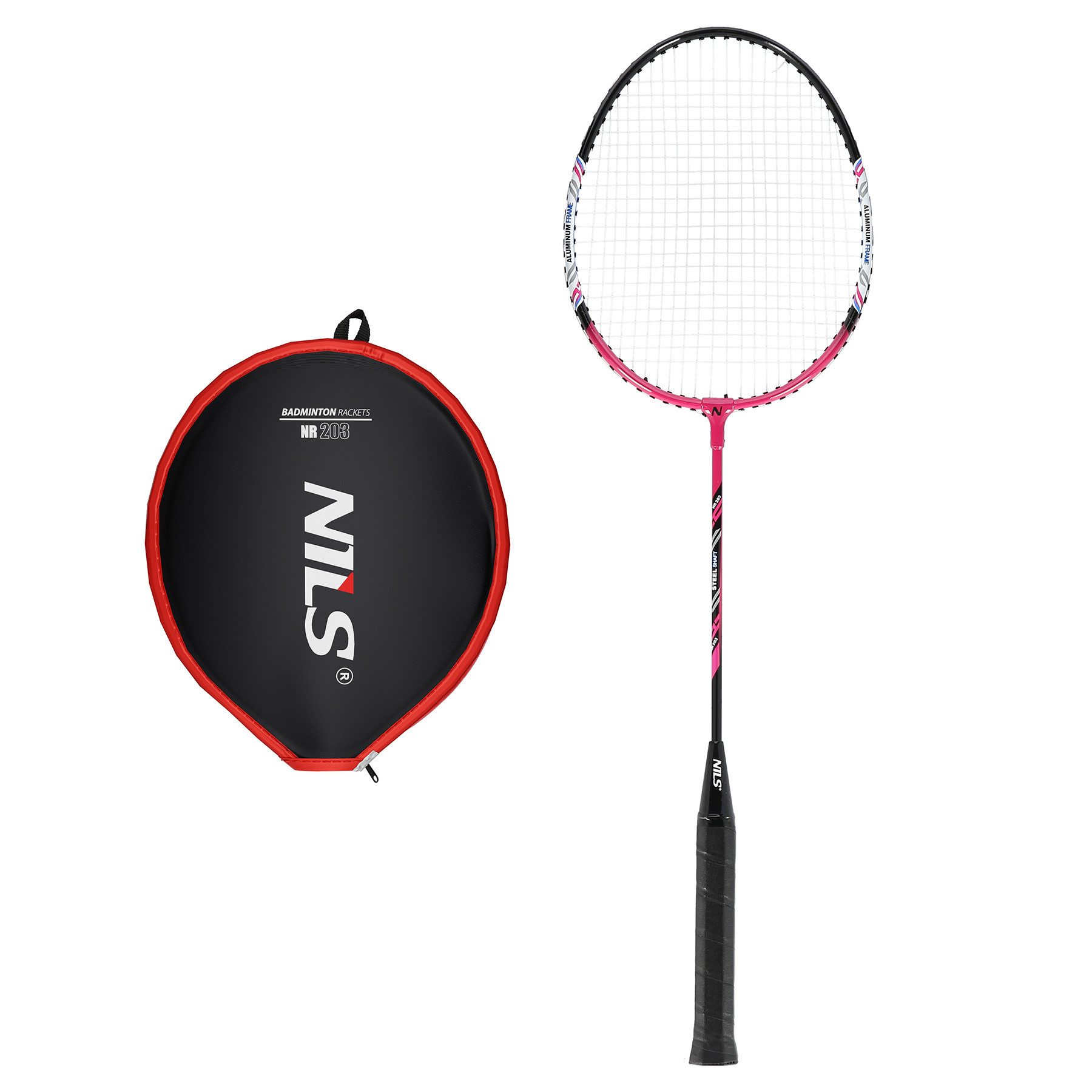Badmintonschläger Aluminium Schläger mit Schutzhülle Badminton