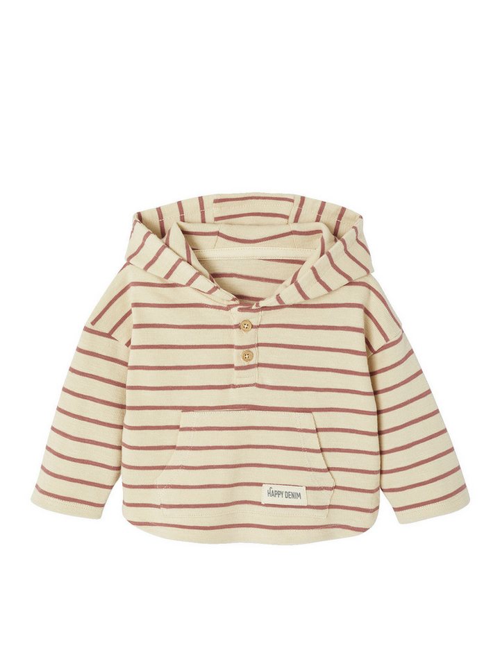vertbaudet Langarmshirt Jungen Baby Kapuzenshirt