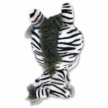 BEMIRO Tierkuscheltier Zebra Kuscheltier mit großem Kopf - ca. 21 cm, Polyester