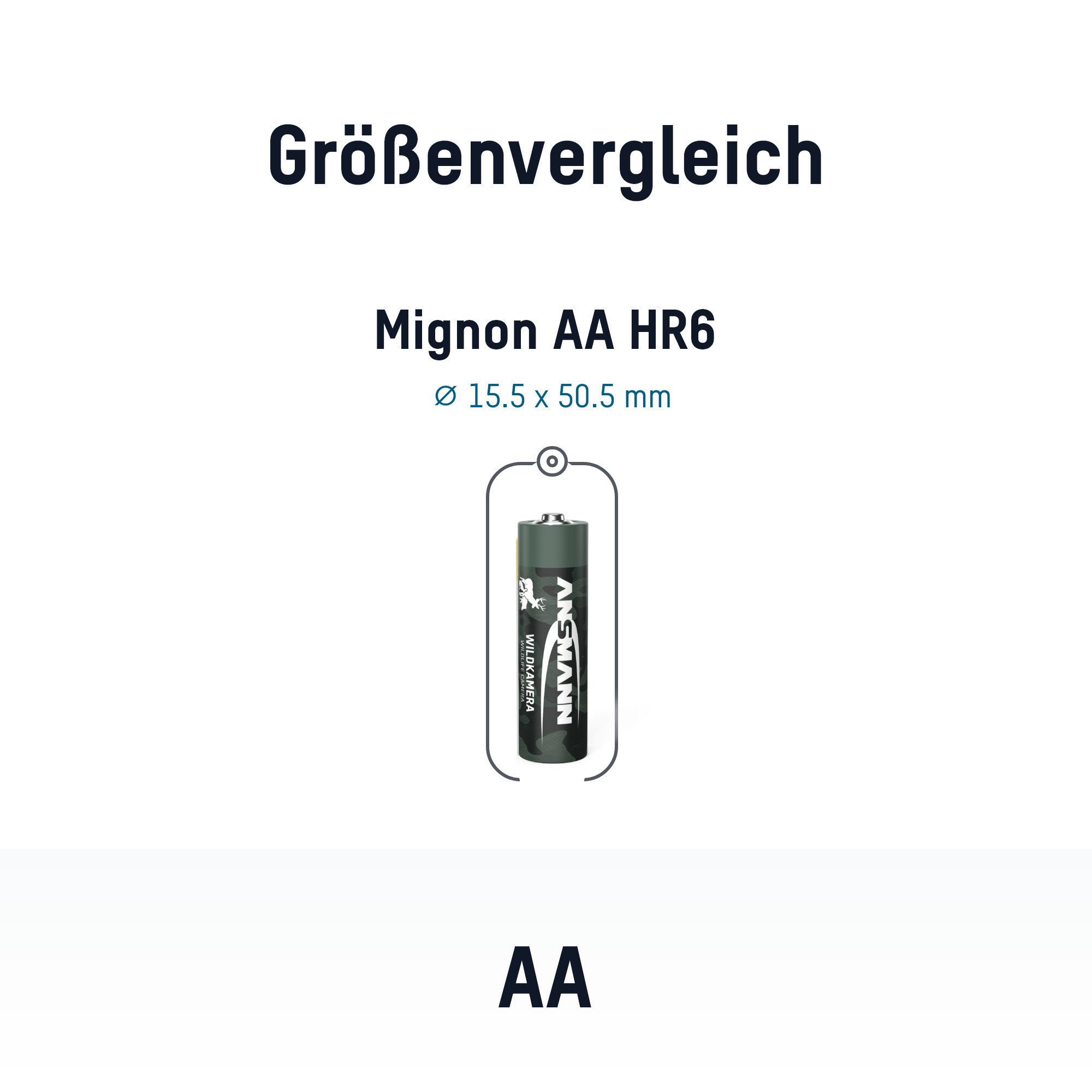 ANSMANN AG Wildkamera Akku AA 2100 mAh Ni-MH, 4 Stück Akku 2100 mAh (1.2 V)