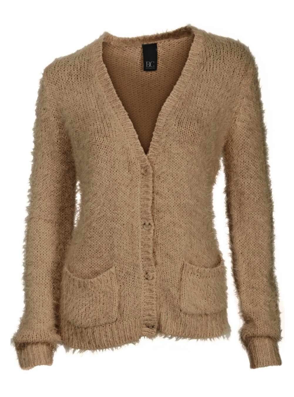 Damen heine Strickjacke Connection by CONNECTIONS camel B.C. Best Flausch-Strickjacke, - HEINE BEST